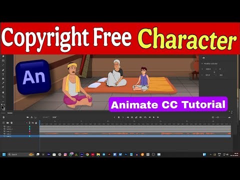 How To Make Cartoon Character In Adobe Animate | Character Making Tutorial Animate CC| 2D Animation