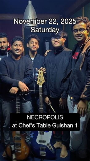 A night of pure ambience, rhythm, and unwind—Chef’s Table Unplugged on 22nd Nov. ✨ Join the vibe. #ChefsTable #ChefsTableUnplugged #GoodVibesOnly #NovemberNights #CityVibes #UnpluggedEvening #WeekendFeels #ChillNights #CityLife | Chef's Table Dhaka