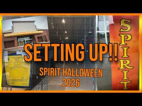 SETTING UP?! - Spirit Halloween 2026 Store Sighting in MAY!