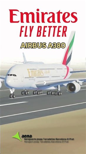 Emirates A380 Explodes Into the Fog | Monster Takeoff from Barcelona-El Prat Airport