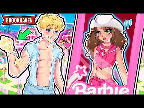 Angel Enters BARBIE WORLD in Roblox Brookhaven!