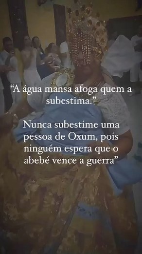 4.5K views · 183 reactions | Essa é especial para todos os filhos e filhas de Osún  Ore yeye Osún  #oxum #candomble #terreiro #umbanda #religiao #espiritualidade #reels #exp | Babá Ofalomi | Facebook