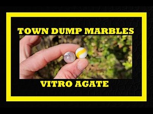 Digging 75 Year Old Vitro Agate Marbles - Bottle Digging - Town Dump Archaeology - Antiques - Toys -
