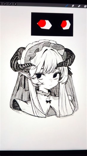 If your eyes look asymmetrical while drawing, you should definitely try this method #DigitalAnime...