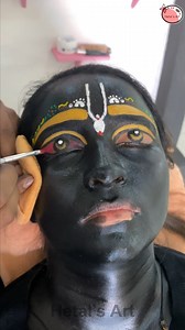 424K views · 10K reactions | Girls Krishna makeup transformation #makeup #krishna #transformation | Hetal's Art | Facebook