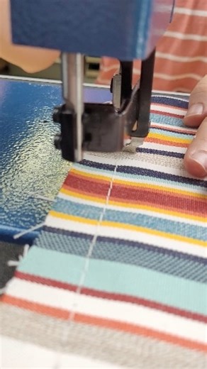 You can easily get all your steps in when you have a walking foot machine. 👟 The walking foot technology of the Ultrafeed feeds the fabric for you so all you have to do is guide the material. | Sailrite