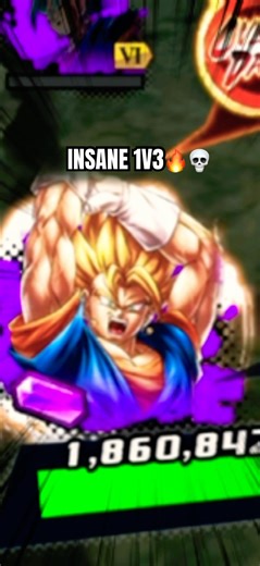 1V3 WITH LR SUPER VEGITO🔥 DRAGON BALL LEGENDS #shorts #dragonballlegends #dblegends #dblpvp #dbl