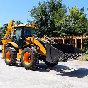 [Hot Item] Mini Backhoe Loader Garden Tractor with Loader and Backhoe Cheap Construction Backhoe Loader