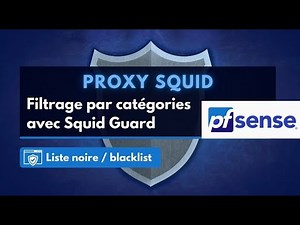 Configuration Proxy Squid sur pfSense : Sans authentification, avec RADIUS et blocage de sites web