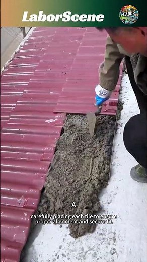 Installing Red Roof Tiles