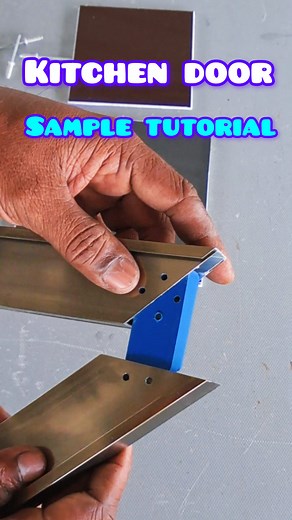Kitchen door sample tutorial #trendingreels #kitchendesign #aluminumfabrication #aluminum #instagram @highlight | Shiju Ikbal