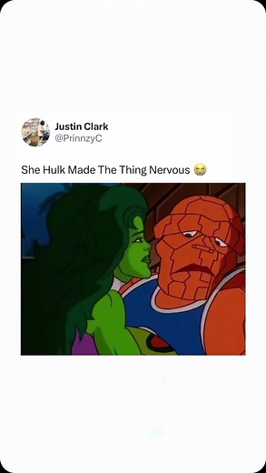Justin Clark on Instagram: "Did You Like The She Hulk Show👀 Follow @prinnzy for more 🔥 #shehulk #shehulkandthething #thething #fantasticfour #explorepage #explore #fantastic4 #hulk #romance #marvelanimation #marvelanimated #dcanimateduniverse #dcanimated #foryou #fyp #foryourpage"