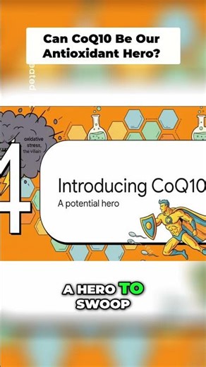 CoQ10 The Antioxidant Hero Fighting Oxidative Stress! #pharmacology #science