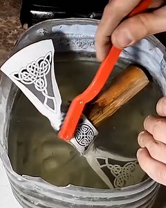 274K views · 701 reactions | Ax from a Construction Pickaxe Drawing on Metal | DIY & Crafts | Facebook