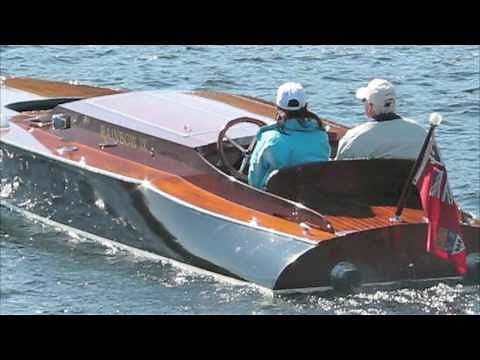 Chris Craft V12, BPM engines, Antique Race Boats with Mindy