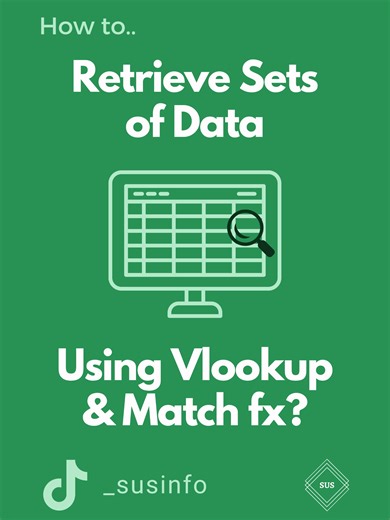 Excel Tips to Use Nested Vlookup and Match Function! #excel #exceltips #spreadsheet #accounting #workhacks