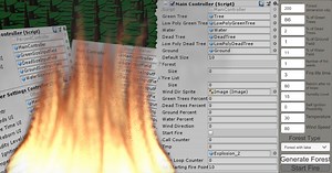 Fire Spread Simulation - cellural automaton | Behavior AI | Unity Asset Store
