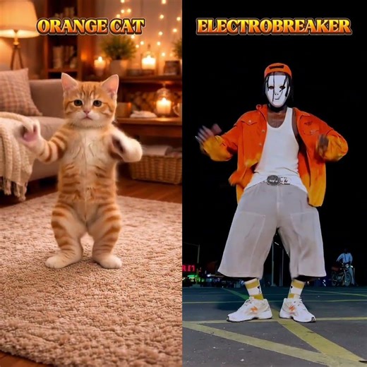 Orange cats been doing too much on the internet #hiphop #hiphop #cwalk #cwalkdance #electrobreakers