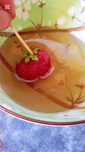 Strawberry Tanghulu 🍓✨ | Crunchy Sugar Candy Recipe #shorts