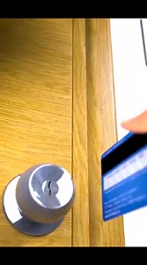 247K views · 1.1K reactions | Unlock a Door with a Card in Seconds! (No Key Needed) #LifeHack #DoorTrick #SmartTrick #SurvivalHack #NoKey #UnlockDoor #CardHack #DIYHack #ViralTips #EverydayHack #QuickFix | Journey To The Universe | Facebook