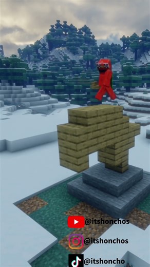 Minecraft Deer statue🦌 #minecraft #minecraftbuilding #minecraftshorts #christmasdecoration #gaming