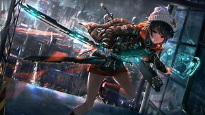 Sci-Fi Anime Girl Live Wallpaper - MoeWalls