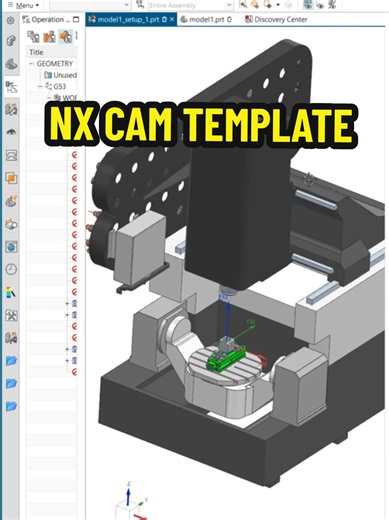 Template NX CAM #skilltech #nxsiemens #postprocessor #CNC #huanduongNX #mastercam #5axiscnc
