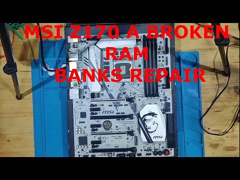 How to FIX Broken Ram slots on a Mainboard MSI Z170A Titanium Repair