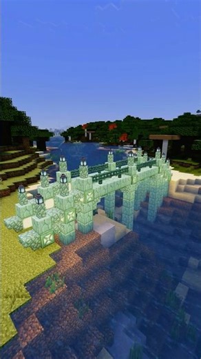 Minecraft How to Build a Bridge. #minecraft#minecraftbuilds #minecraftbuilding #minecraftshorts