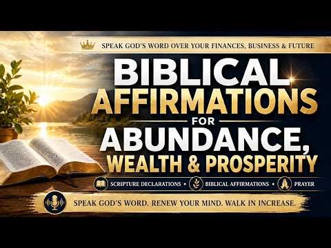 Biblical Affirmations for Abundance, Wealth, & Prosperity | Speak God’s Word Over Your Finances