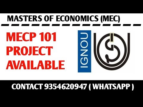 MECP 101 Ignou Project / Ignou MEC Project submission / MECP 101 Project Work