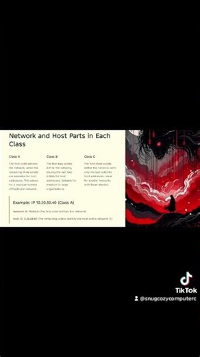 network and host parrt in each class