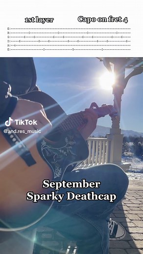 September by Sparky Deathcap Guitar Tutorial