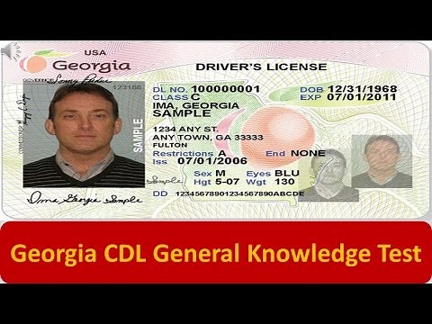 Georgia CDL General Knowledge Test