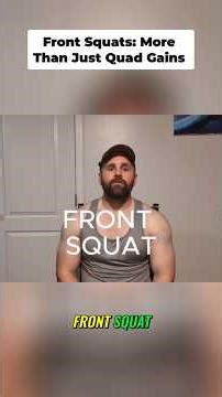 Front Squats: Build Quads & UNLOCK Trunk Stability! #shorts