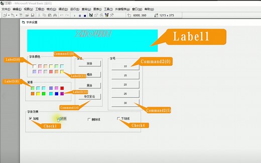 VB程序-字体设置
