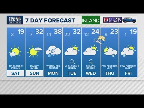 NEWS CENTER Maine Weather Video Forecast