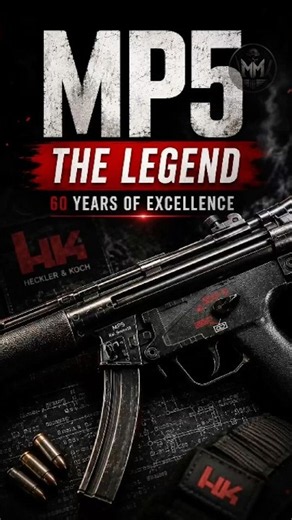 How the MP5 Became a Legend ☠️ #militaryhistory #firearmhistory #weaponhistory