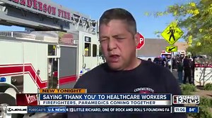 15K views · 244 reactions | Henderson and Clark County firefighters, along with Community Ambulance, got together on Saturday to thank the staff of Henderson Hospital. bit.ly/3bmIa2K | KTNV Channel 13 Las Vegas | Facebook