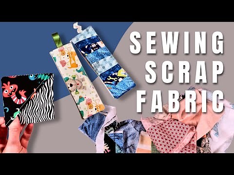 Sewing Fabric Scraps | 3 Book Marks | Easy Beginner Projects for Gifts