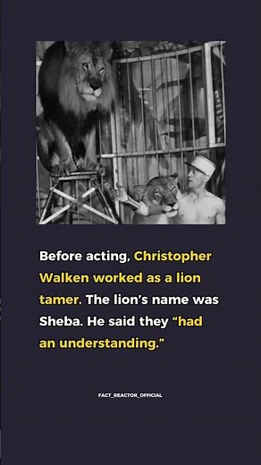 CHRISTOPHER WALKEN THE LION TAMER