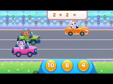 Fun Math Car Race for Kids | Learn Easy Addition with Cute Cars!