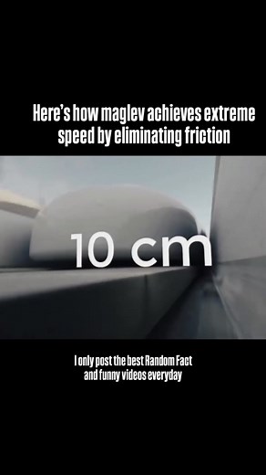 Magnetic levitation uses magnetic forces to lift objects without contact, but keeping them stable is the hard part. Maglev trains solve this with electromagnets and sensors that constantly adjust the force, allowing the train to float and travel smoothly at speeds over 600 km/h. If you like Random Fact:↴ 🎯 We search the internet for the best Random Fact Content and post it here. 🍿 Check our Posts & Find Your Favorite video 👉 DM us for removal or credit #factoftheday #Funfact #Knowledgeispower