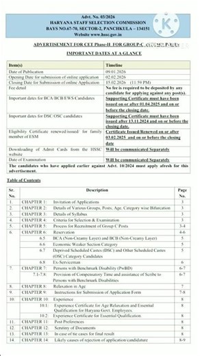 Hssc Steno Bharti Notification ll #hssc #hssccet #Group-c