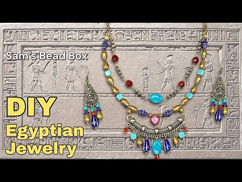 Make This Stunning Egyptian Jewelry Set! | DIY Tutorial + Unboxing
