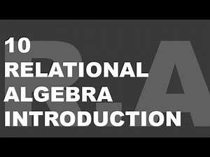 Intro to Relational Algebra (SQL vs RA)