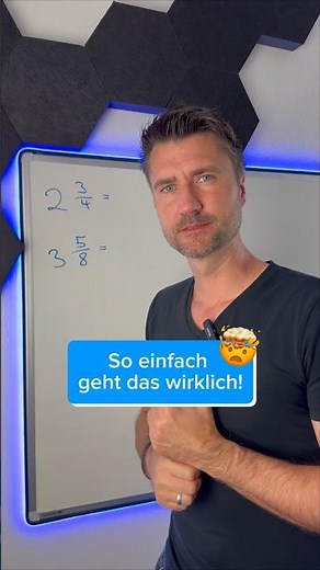 Convert mixed fractions the easy way 😎 #MathWithNick 👨🏻‍🏫 #Hack