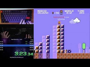 Super Mario Bros. TAS vs RTA World Record Overlapped gameplay (4:54.448 by Niftski and averge11)