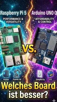 Vergleich Raspberry Pi 5 und Arduino UNO Q #raspberrypi #arduino #computer