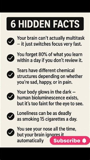 6 Hidden Facts About Your Brain and Body That Will Change How You See Yourself